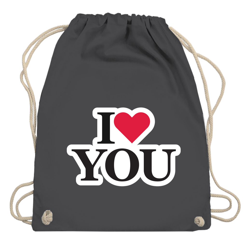 Turnbeutel "I love you"