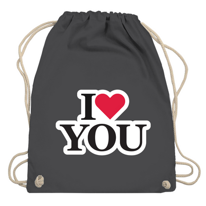 Turnbeutel "I love you"