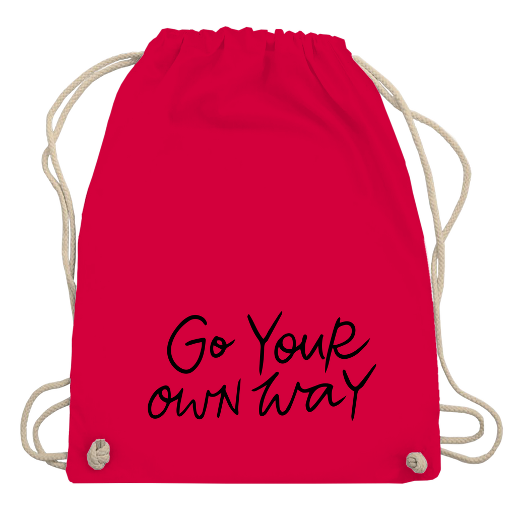 Turnbeutel "Go your own way"