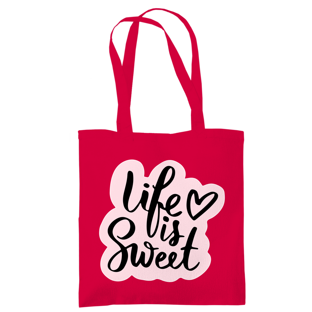 Tragetasche "Life is sweet"