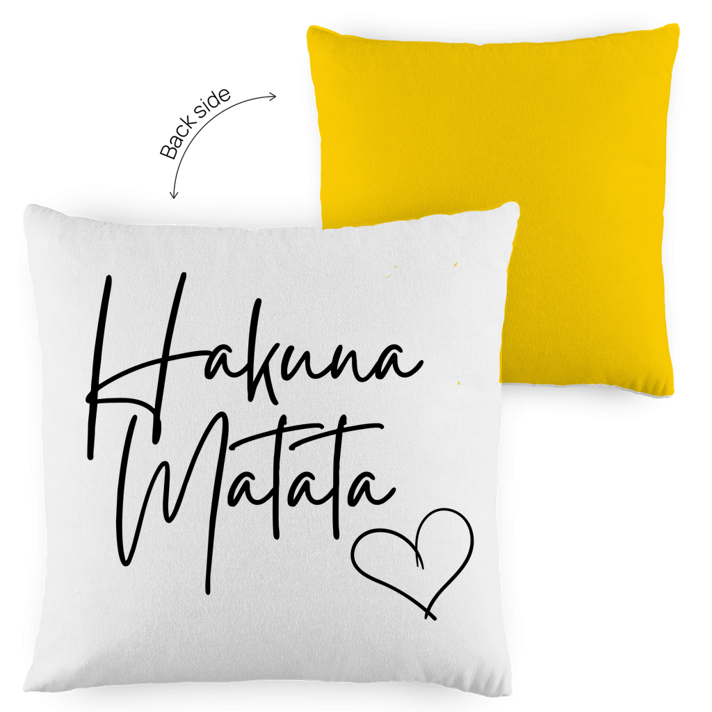 Kopfkissen zweifarbig "Hakuna Matata" - Grafikmagie