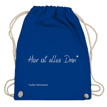 Turnbeutel "Hier ist alles drin"