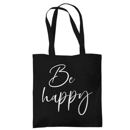 Tragetasche "Be Happy" - Grafikmagie