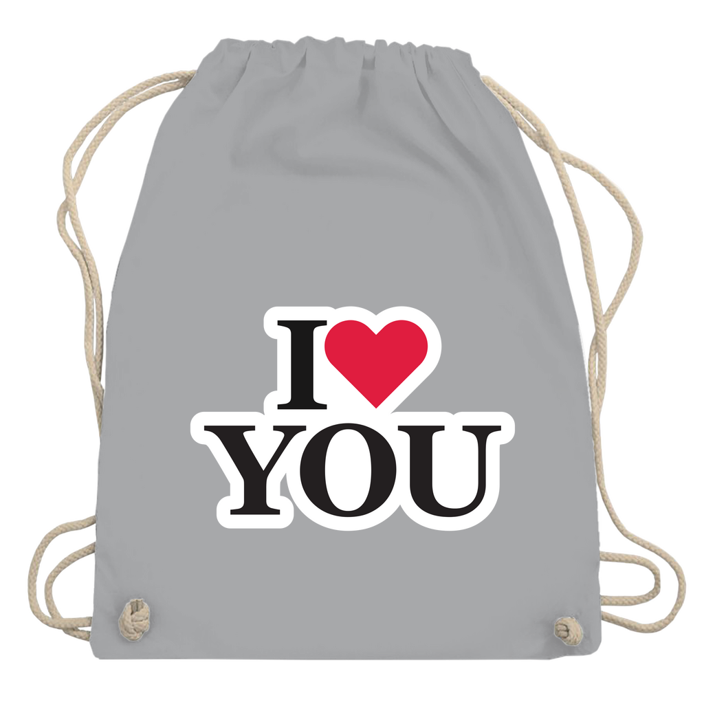 Turnbeutel "I love you"