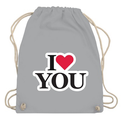 Turnbeutel "I love you"