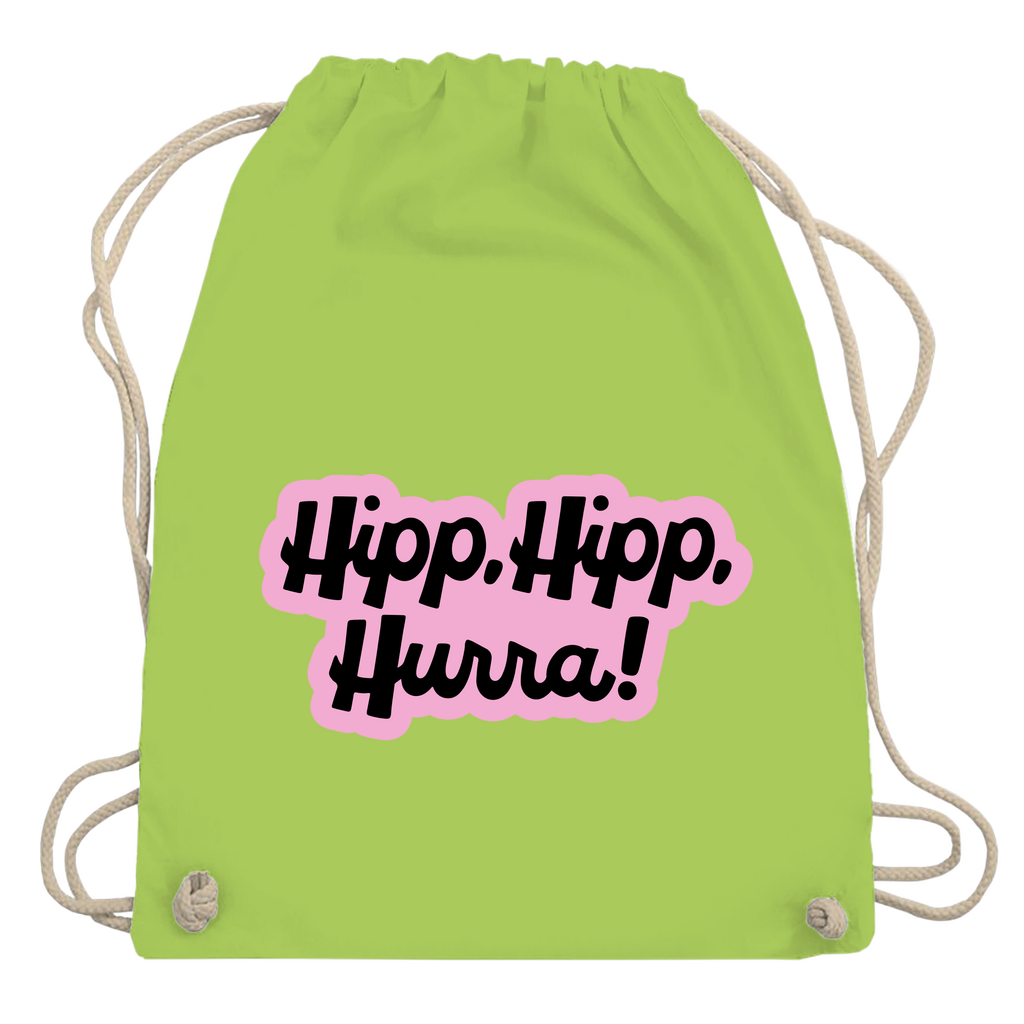 Turnbeutel "Hipp, Hipp, Hurra"