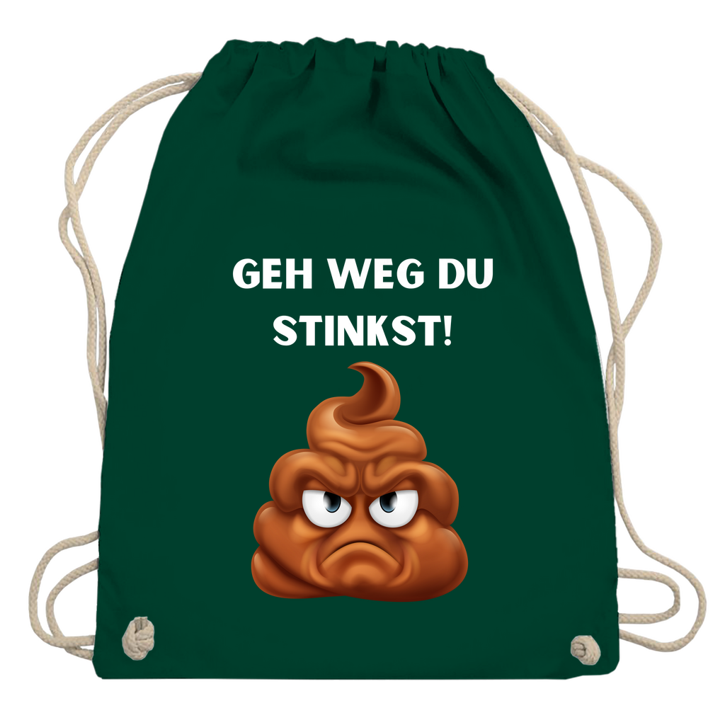 Turnbeutel "Geh weg du stinkst"