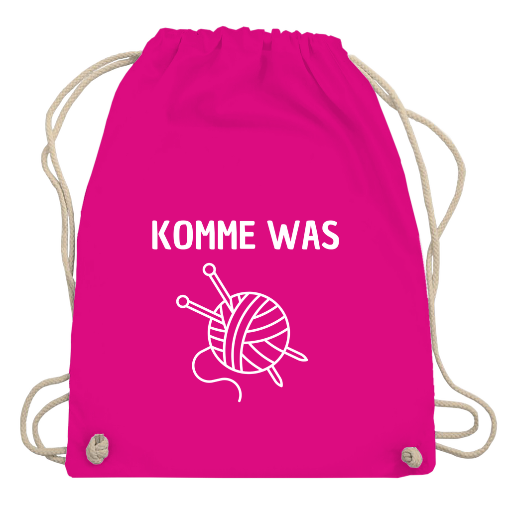 Turnbeutel "Komme was Wolle"
