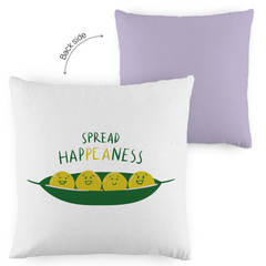 Kopfkissen zweifarbig "Spread Happeaness" - Grafikmagie