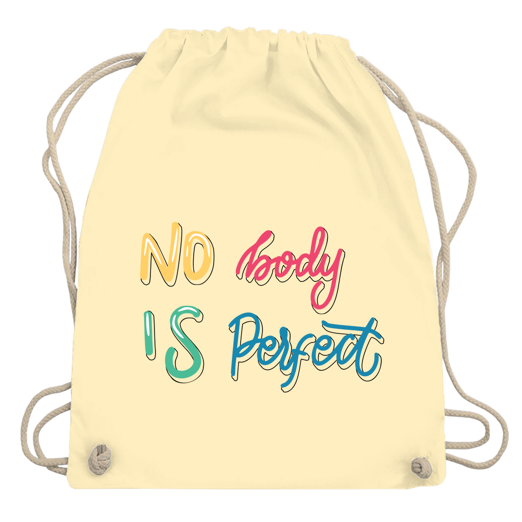 Turnbeutel "No body is perfekt"