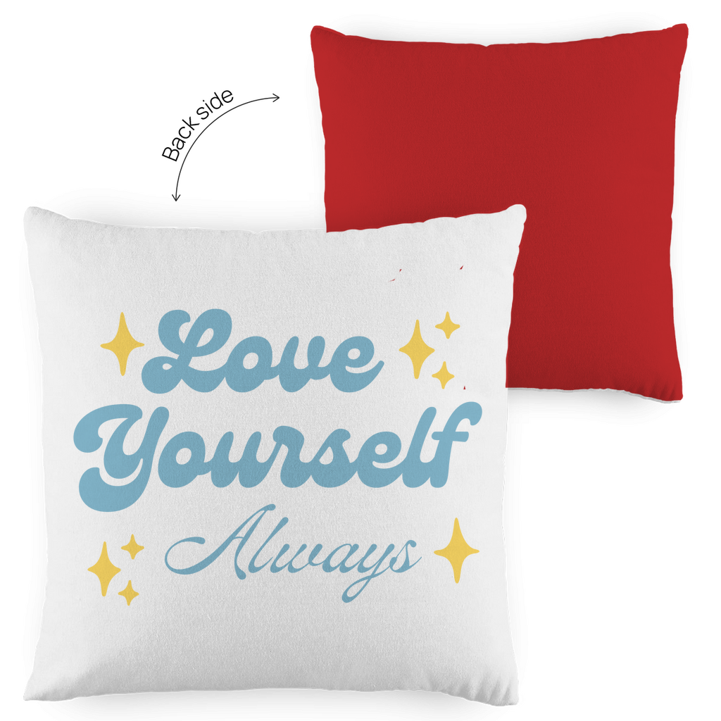 Kopfkissen zweifarbig "Love yourself Always" - Grafikmagie