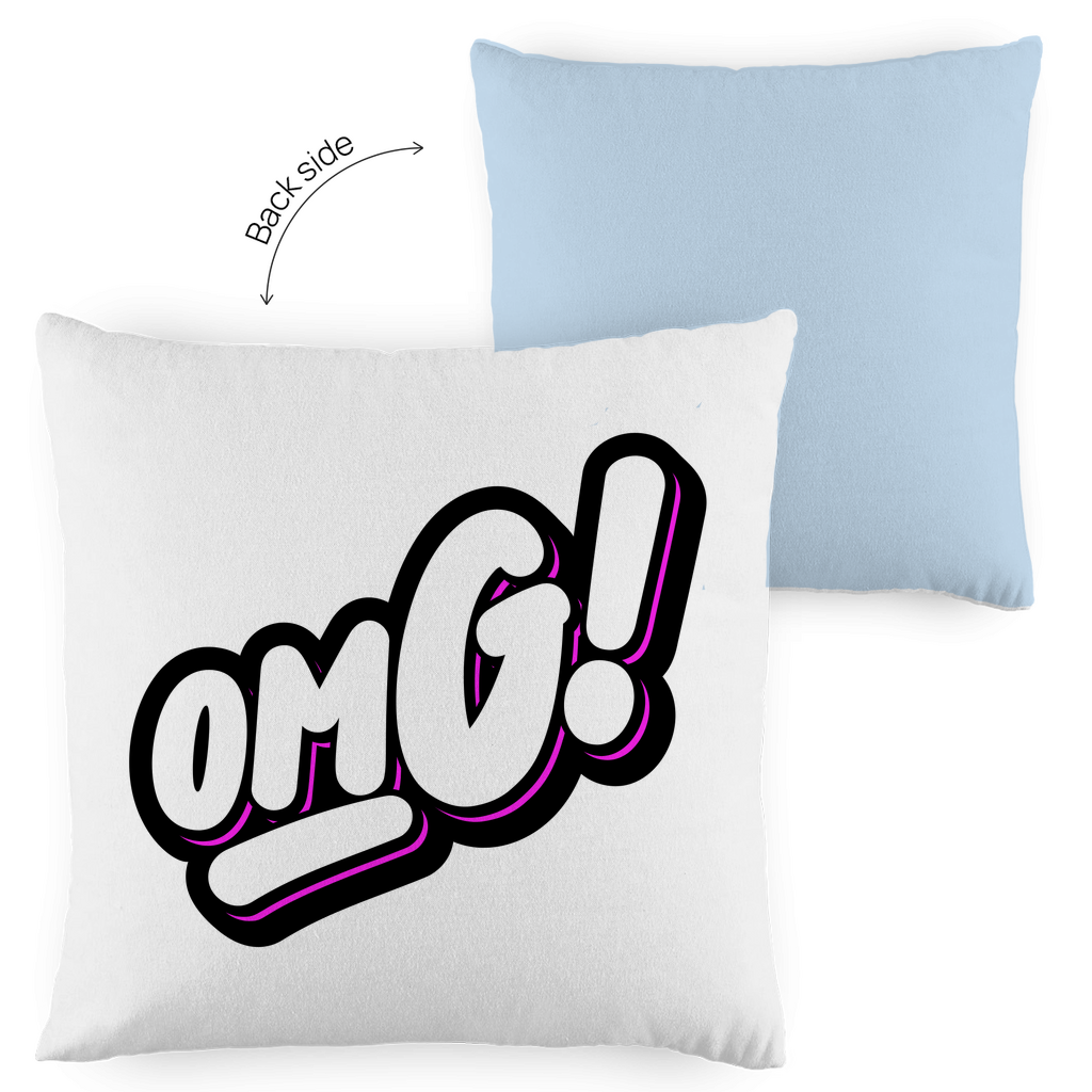 Kopfkissen zweifarbig "OMG" - Grafikmagie