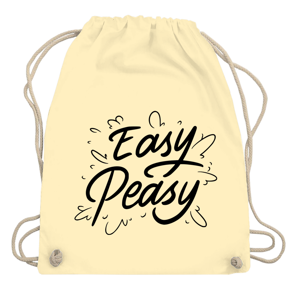 Turnbeutel "Easy peasy"