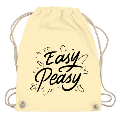 Turnbeutel "Easy peasy"