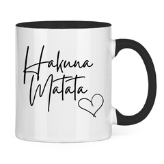 Tasse zweifarbig "Hakuna Matata" - Grafikmagie
