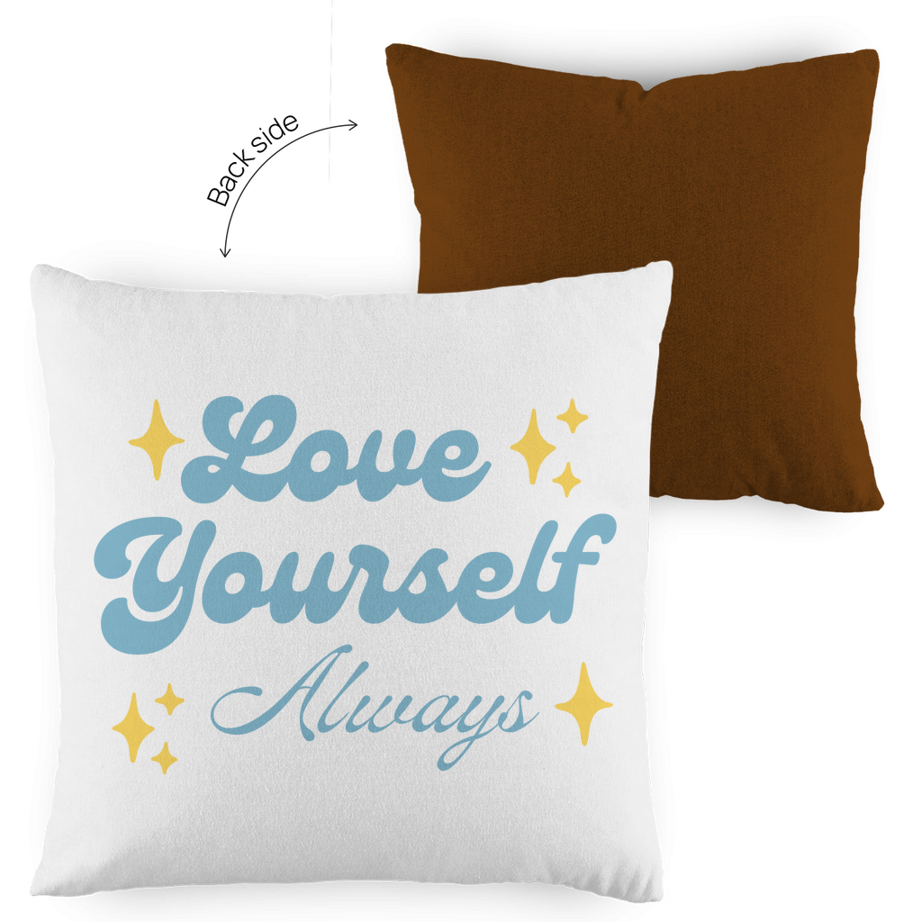 Kopfkissen zweifarbig "Love yourself Always" - Grafikmagie