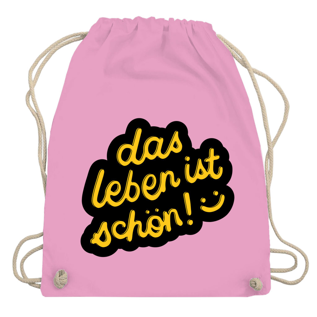 Turnbeutel "das Leben ist schön"