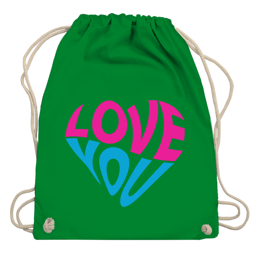 Turnbeutel "Love you"