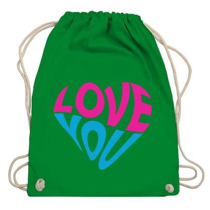 Turnbeutel "Love you"