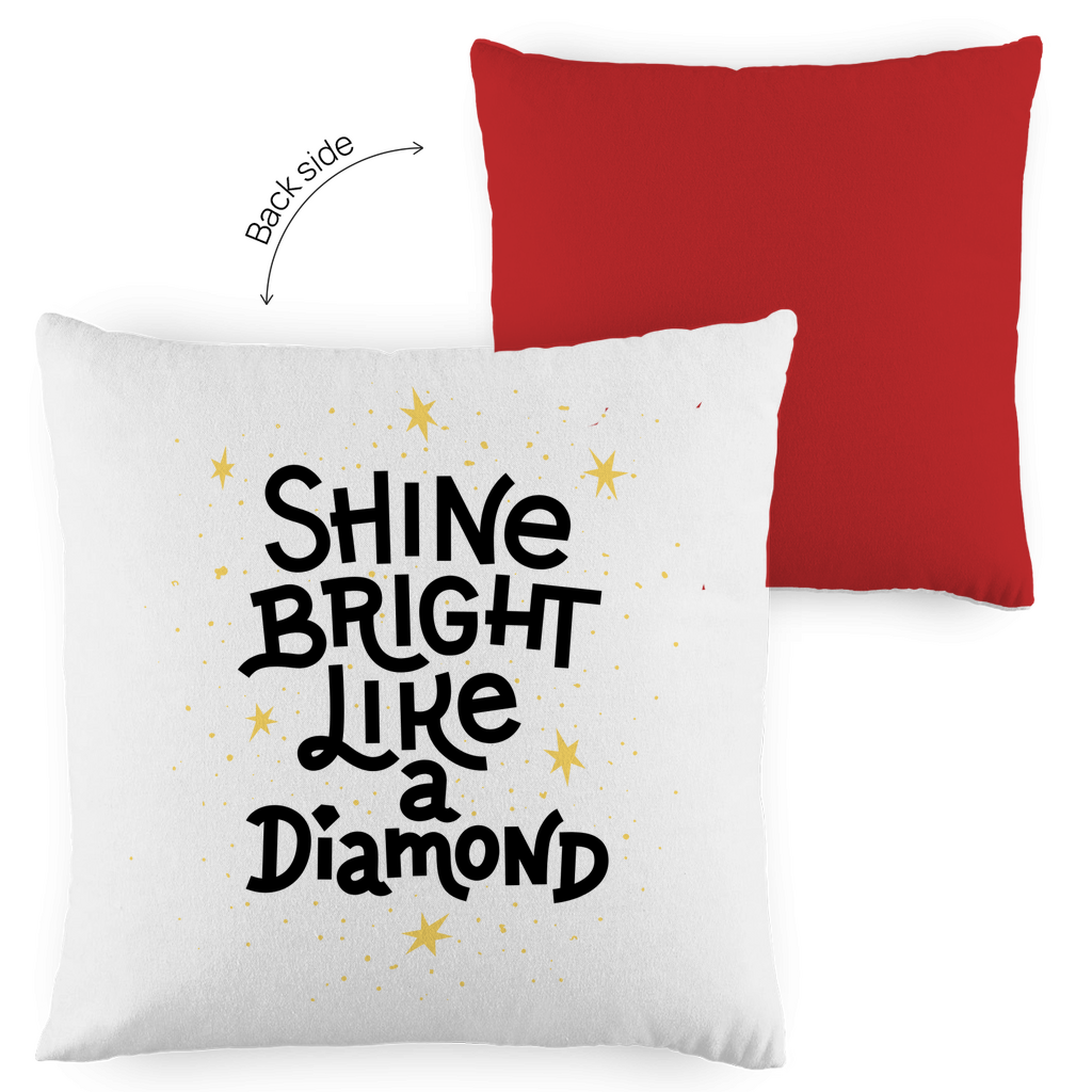 Kopfkissen zweifarbig "Shine bright like a Diamond" - Grafikmagie