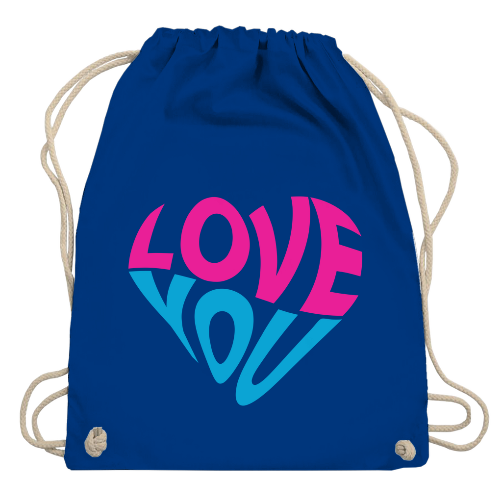 Turnbeutel "Love you"