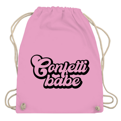 Turnbeutel "Confetti babe"