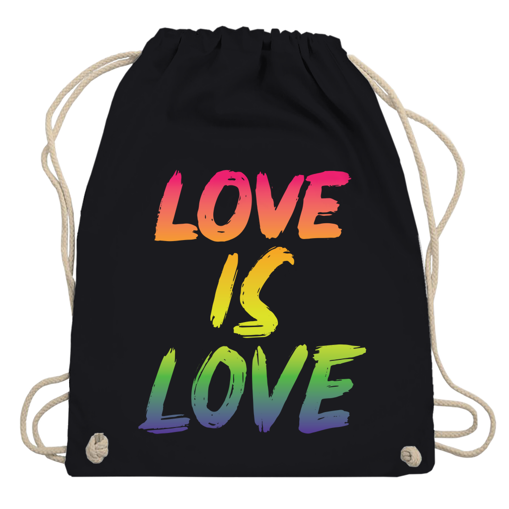 Turnbeutel "Love is Love"