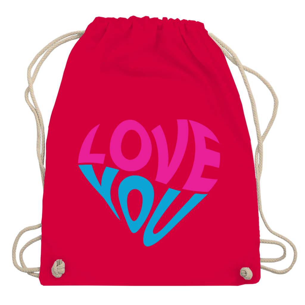 Turnbeutel "Love you"