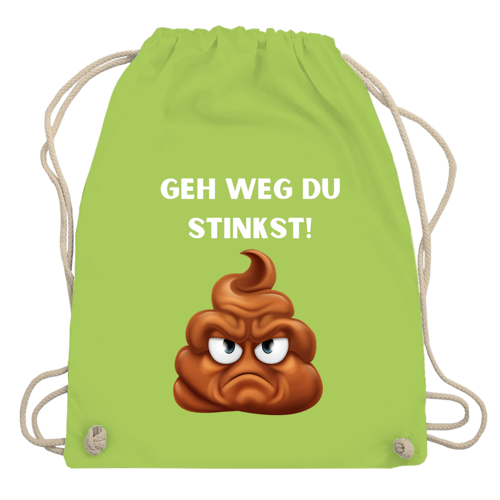 Turnbeutel "Geh weg du stinkst"