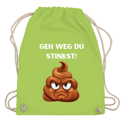 Turnbeutel "Geh weg du stinkst"
