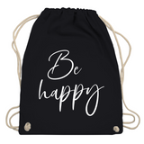 Turnbeutel "Be Happy"