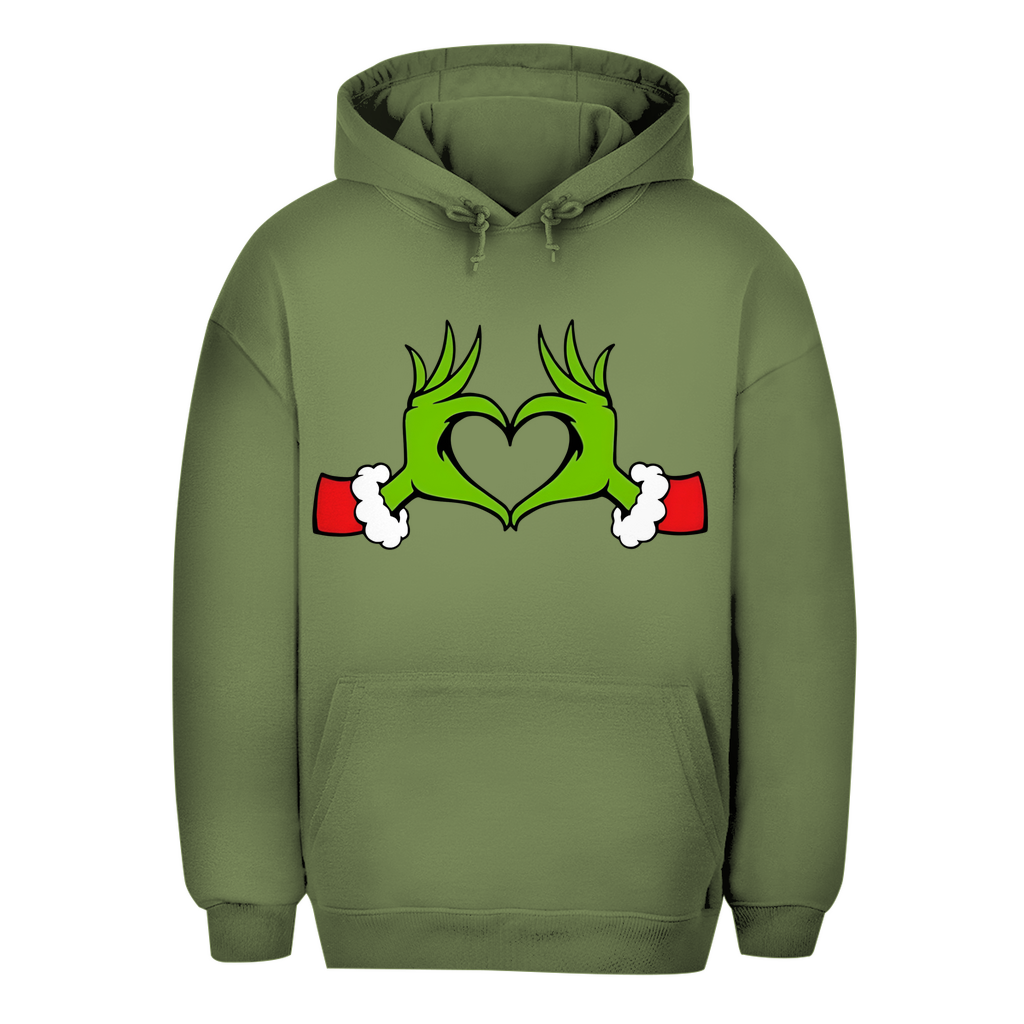 Unisex Oversize Hoodie "Grinch Herz"