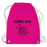 Turnbeutel "Komme was Wolle"