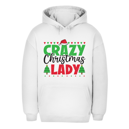 Unisex Oversize Hoodie "Crazy Christmas Lady"