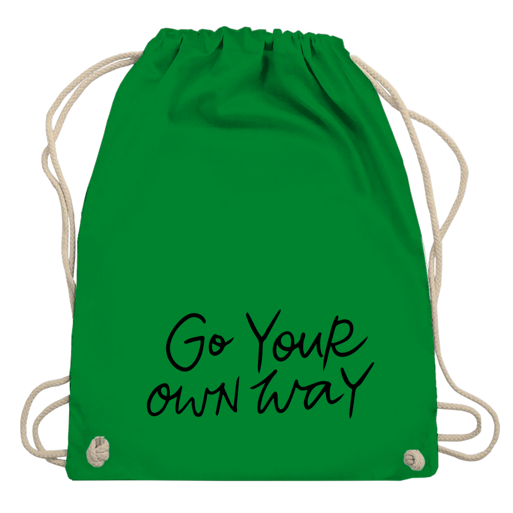 Turnbeutel "Go your own way"