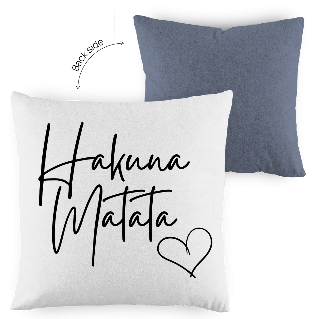 Kopfkissen zweifarbig "Hakuna Matata" - Grafikmagie