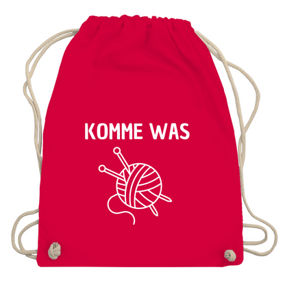 Turnbeutel "Komme was Wolle"