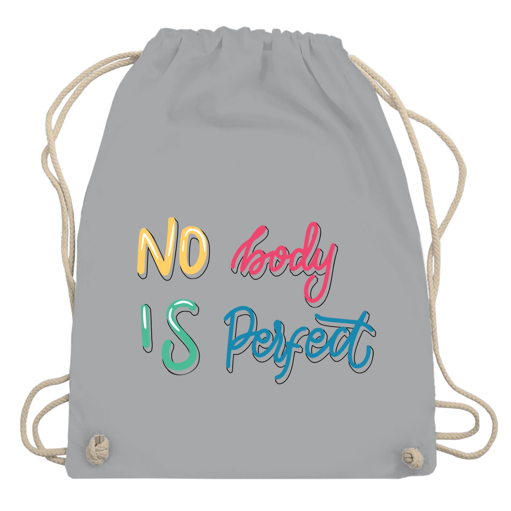 Turnbeutel "No body is perfekt"