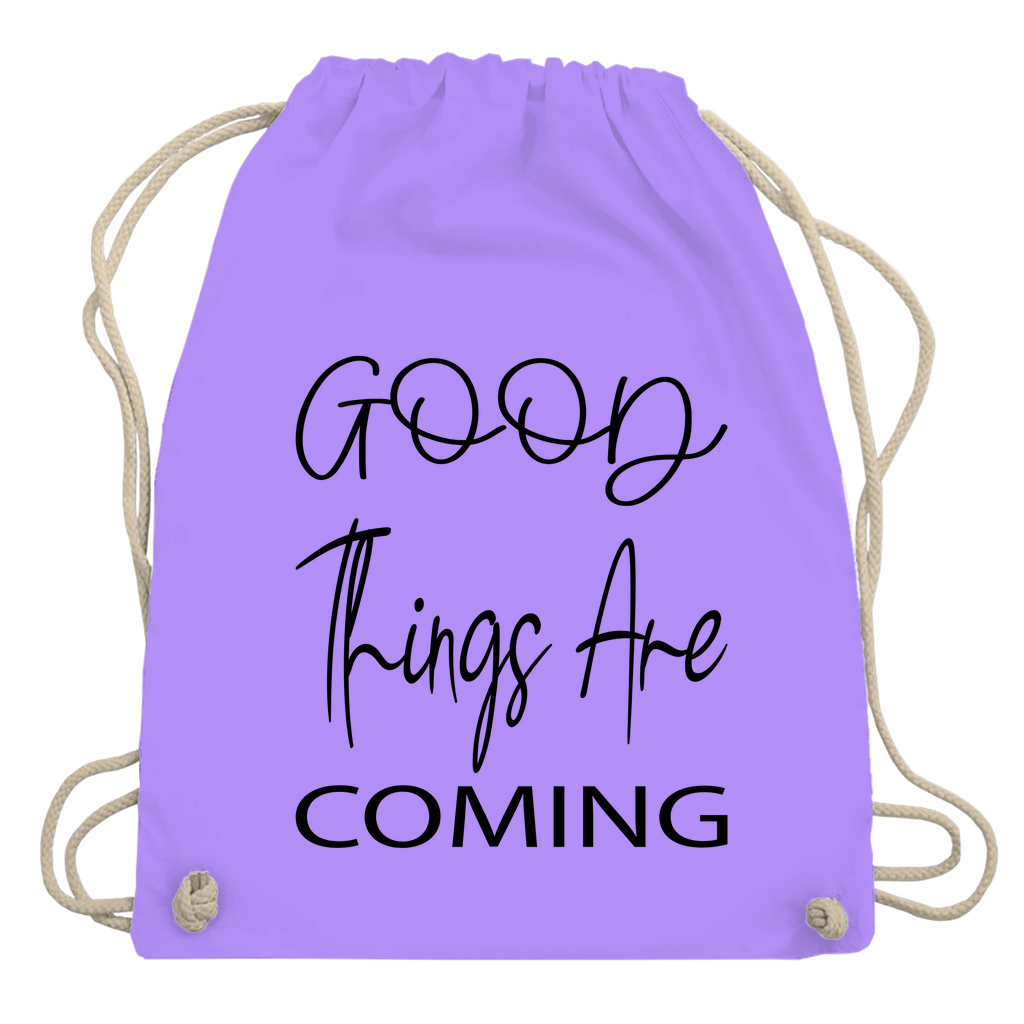 Turnbeutel "Good things are coming"