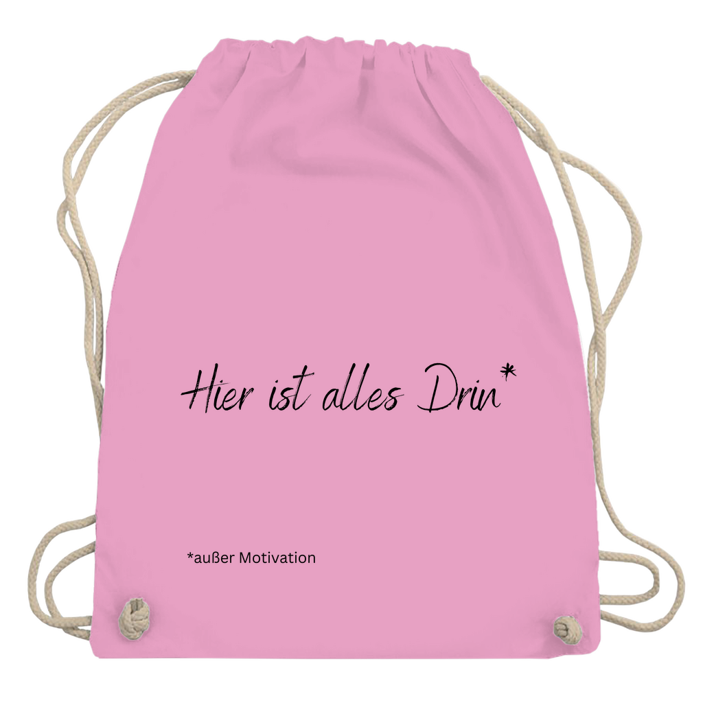 Turnbeutel "Hier ist alles drin"