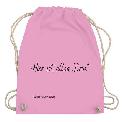 Turnbeutel "Hier ist alles drin"