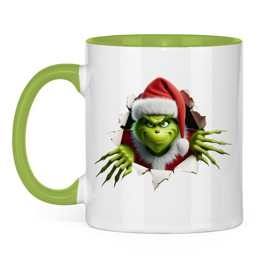 Tasse zweifarbig "Grinch"