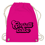 Turnbeutel "Confetti babe"