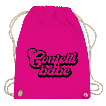 Turnbeutel "Confetti babe"