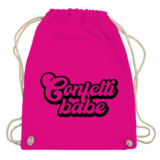 Turnbeutel "Confetti babe"