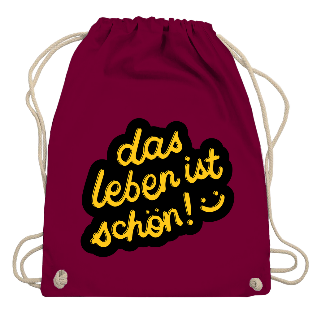 Turnbeutel "das Leben ist schön"