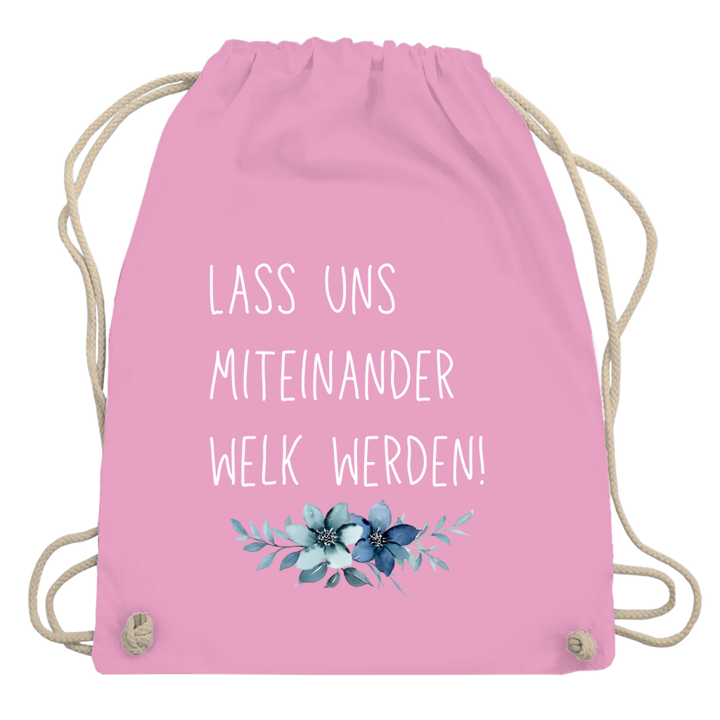 Turnbeutel "lass uns miteinander Welk werden"
