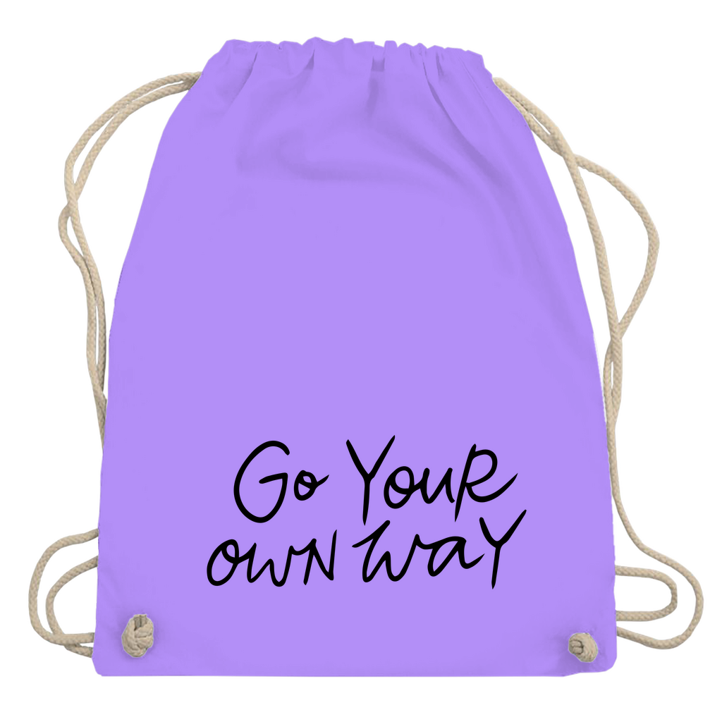Turnbeutel "Go your own way"