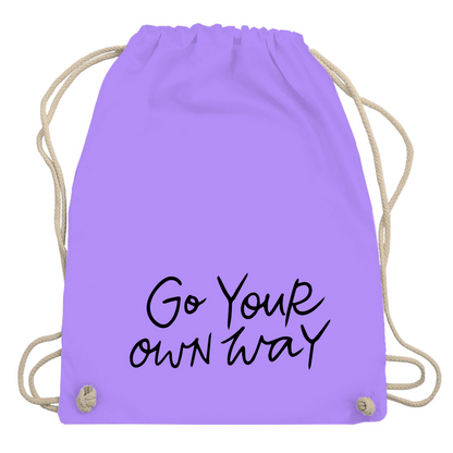 Turnbeutel "Go your own way"