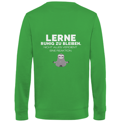 Herren Sweatshirt "Lerne ruhig zu bleiben" - Grafikmagie